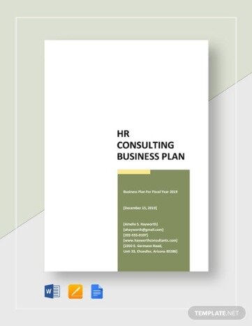 consulting business plan