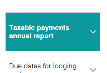 taxable payments annual report xero