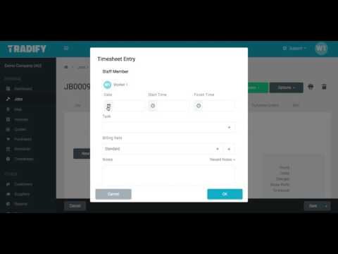 tradify xero