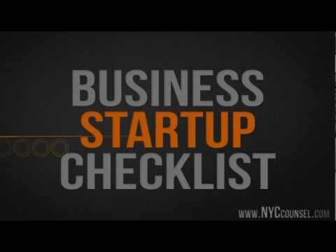 startup checklist